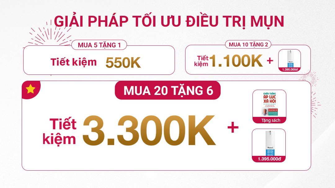 ƯU ĐÃI ĐIỀU TRỊ MỤN TỚI 50% – THỜI ĐIỂM VÀNG “NÂNG CẤP” LÀN DA KHỎE ĐẸP